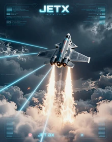 JetX von SmartSoft - Futuristisches Jet-Crash-Game mit Science-Fiction-&Auml;sthetik bei Dragonia