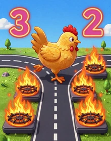 Chicken Road Crash Game von Spribe - Lustiges H&uuml;hnchen-Abenteuer mit steigenden Multiplikatoren